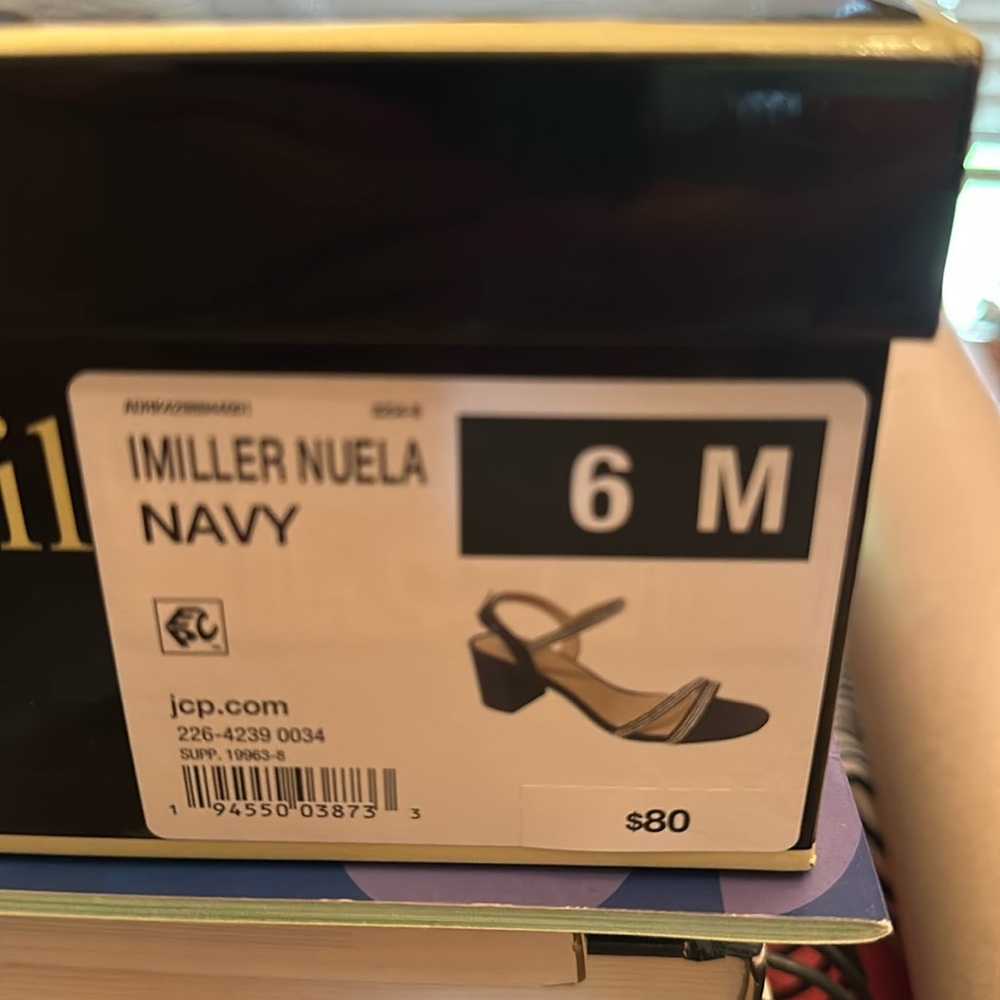 Navy blue dress shoes